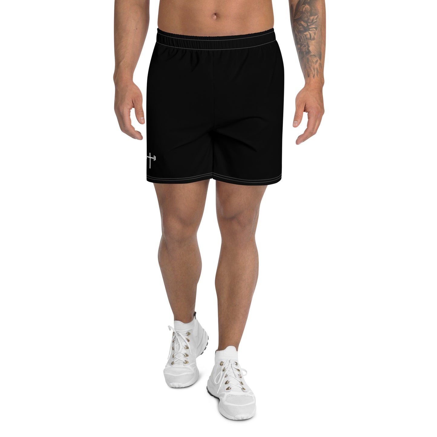 Cross & Barbell Men's Athletic Shorts (Black)