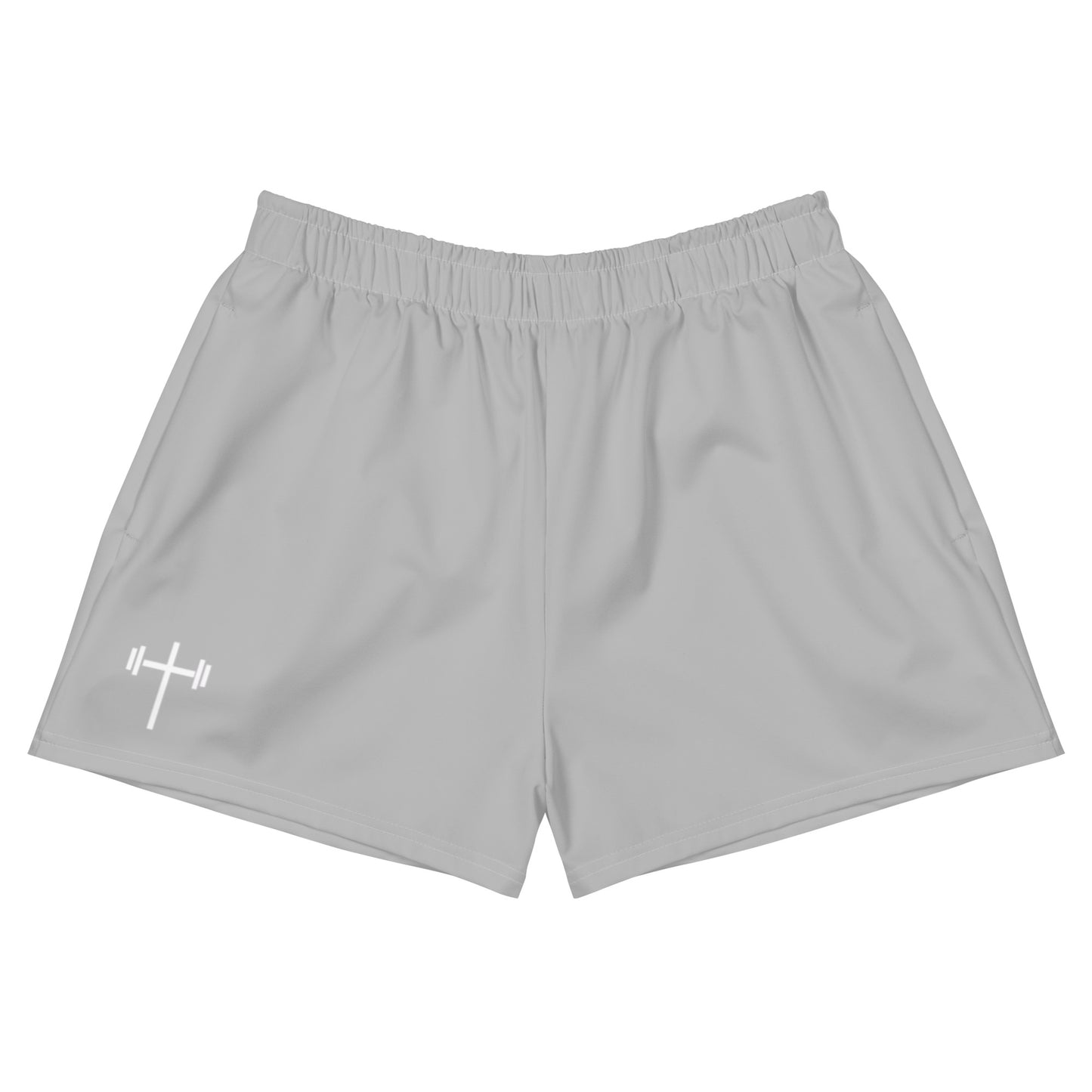 Cross & Barbell Women’s Athletic Shorts (Gray)