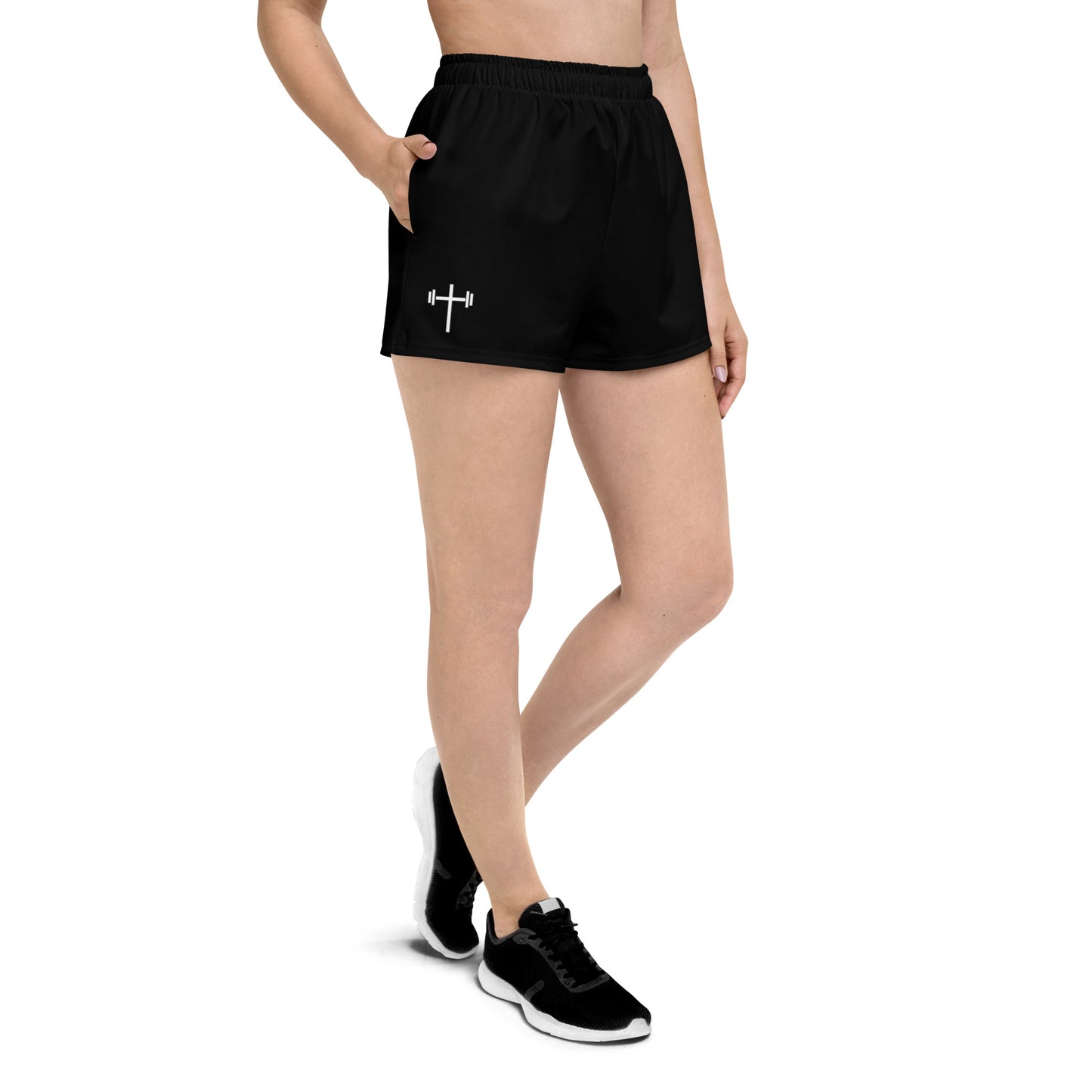 Cross & Barbell Women’s Athletic Shorts (Black)