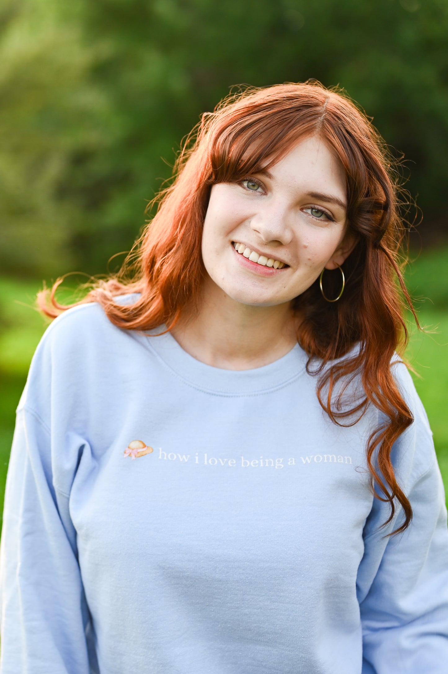 How I Love Being a Woman Crewneck Sweatshirt