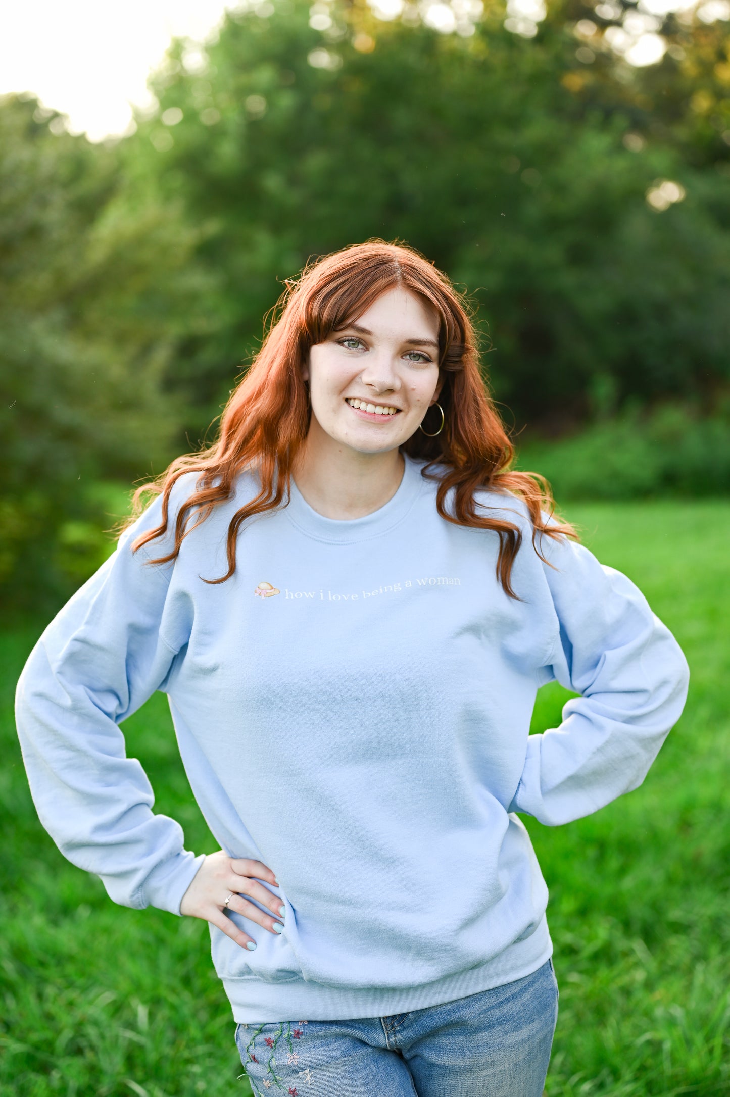 How I Love Being a Woman Crewneck Sweatshirt