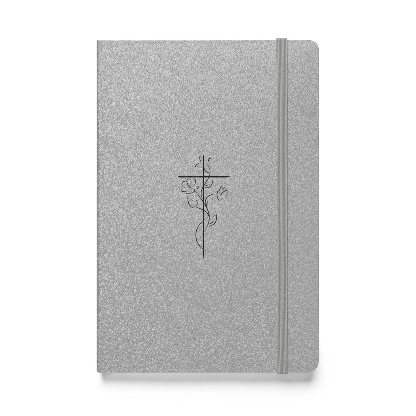 Floral Cross Hardcover Bound Notebook