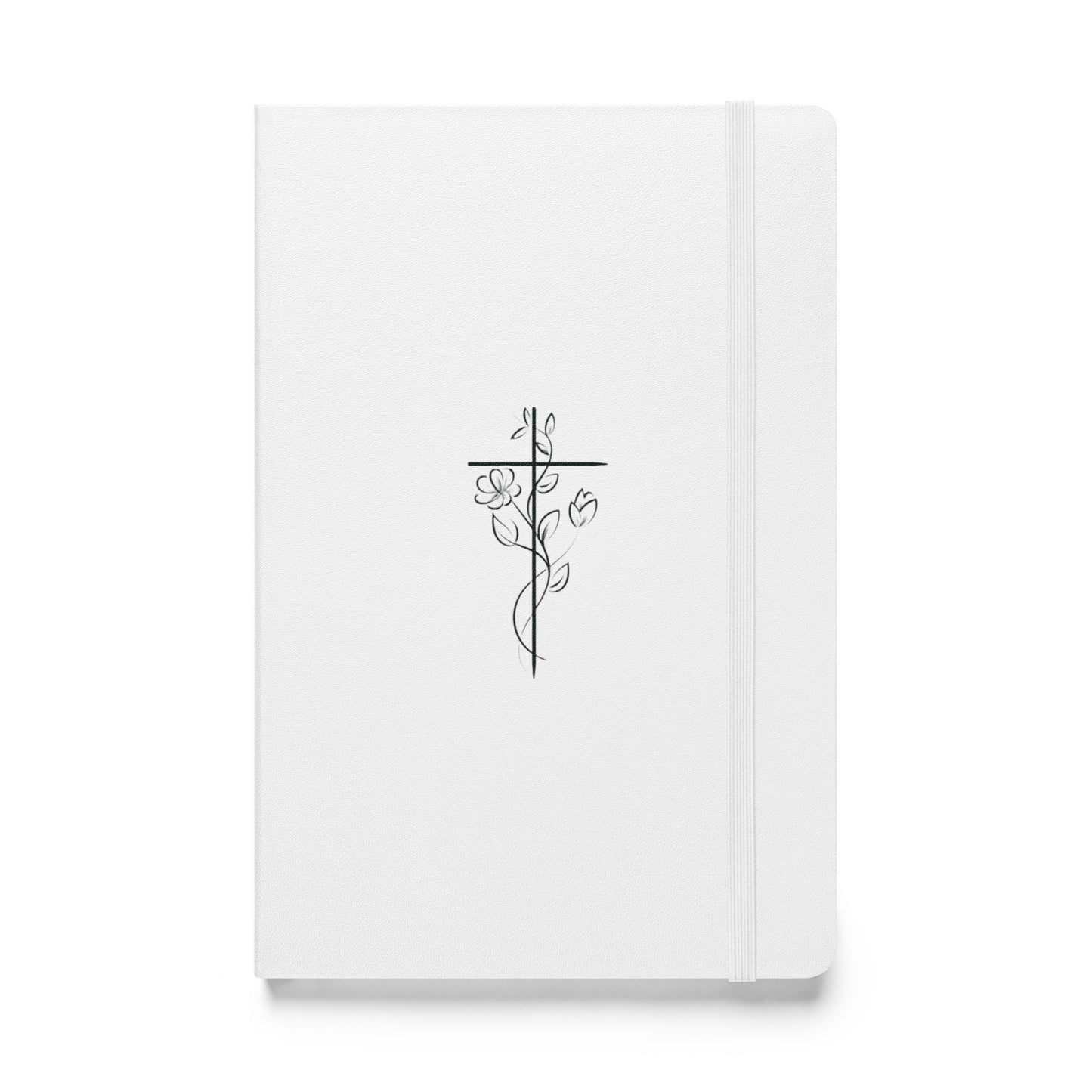 Floral Cross Hardcover Bound Notebook