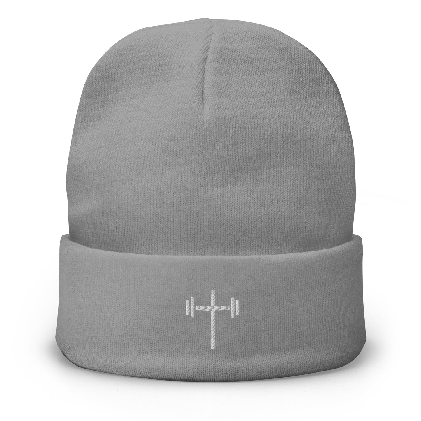 Cross & Barbell Beanie