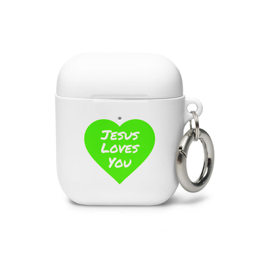 Jesus Loves You AirPods® Case (Green Heart)