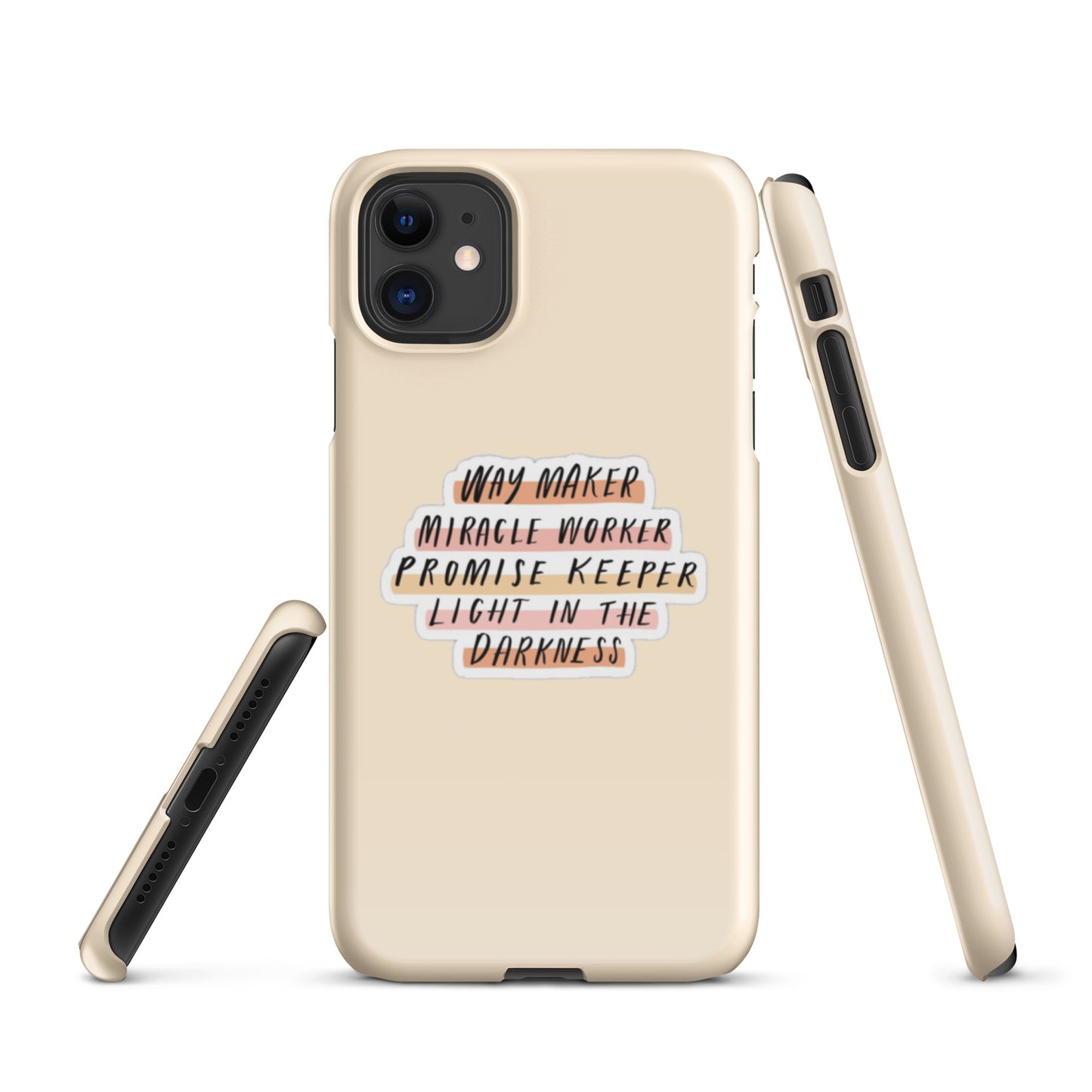 Way Maker Snap iPhone® 11 - 15 Case (Tan)