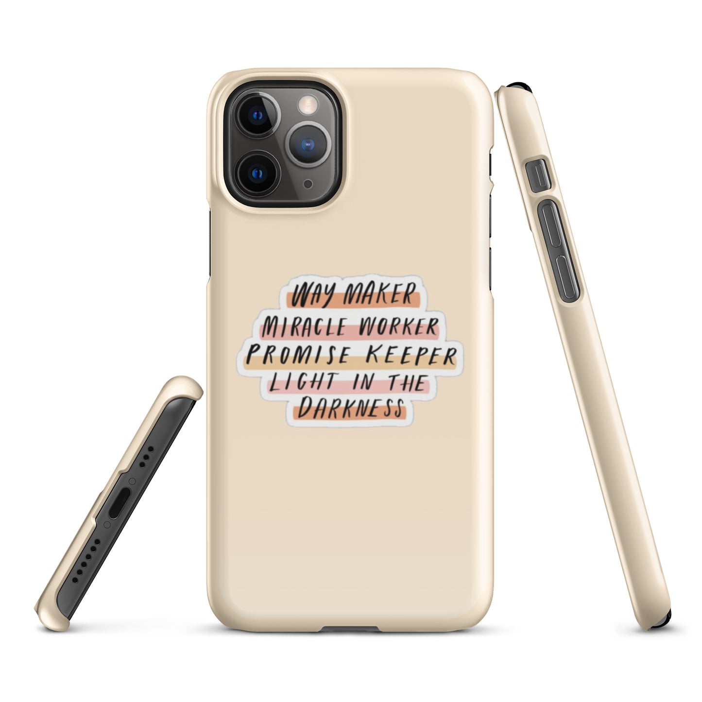 Way Maker Snap iPhone® 11 - 15 Case (Tan)