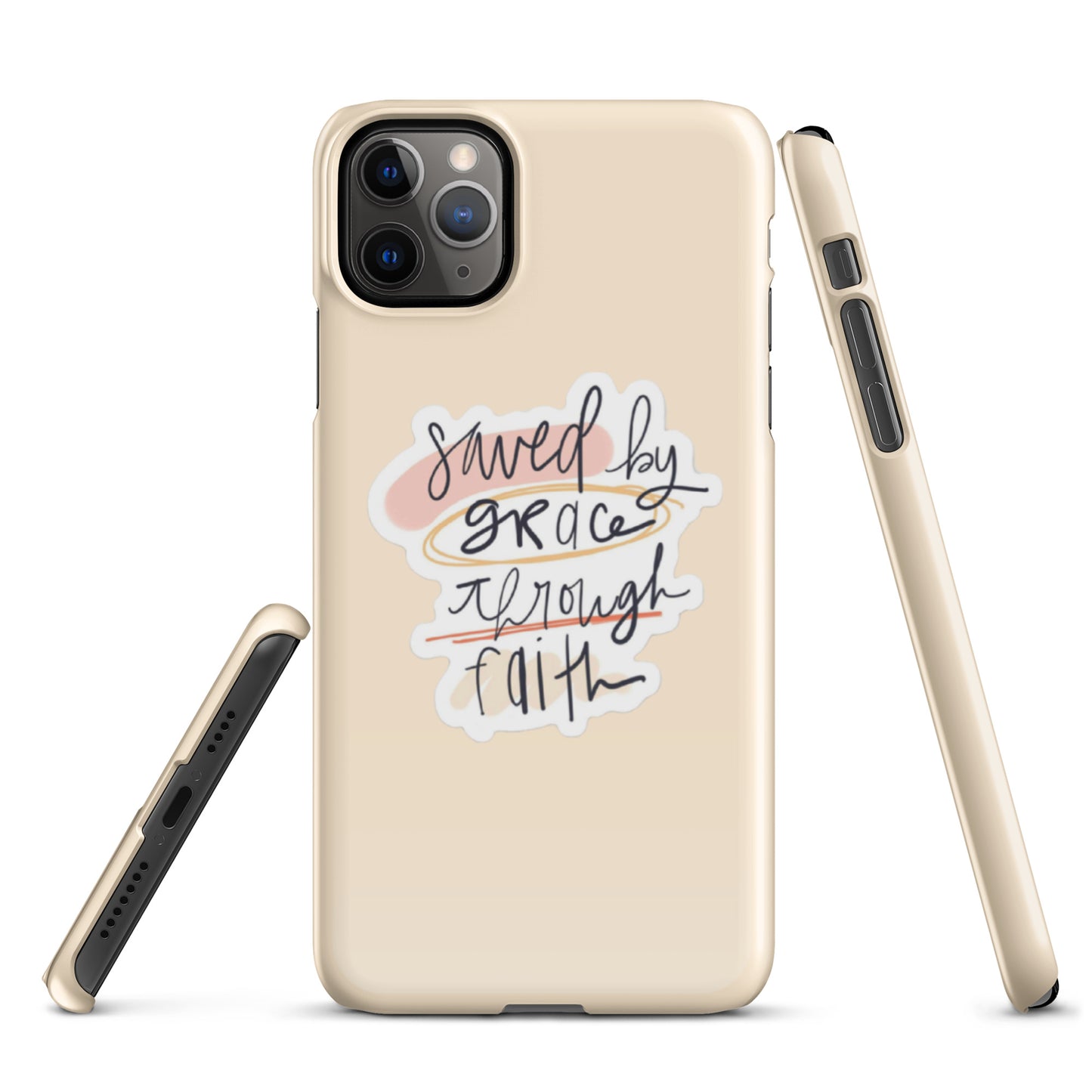 Saved By Grace Snap iPhone® 11 - 15 Case (Tan)