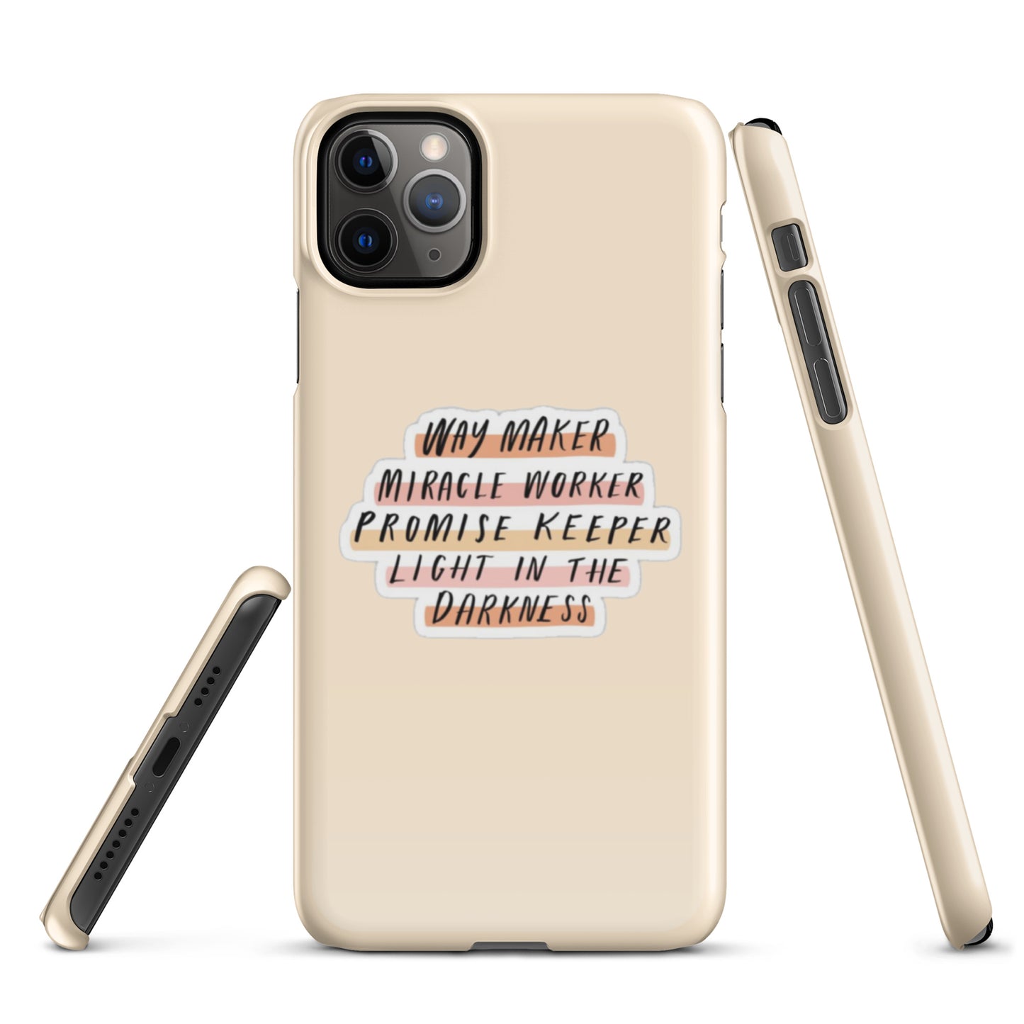 Way Maker Snap iPhone® 11 - 15 Case (Tan)