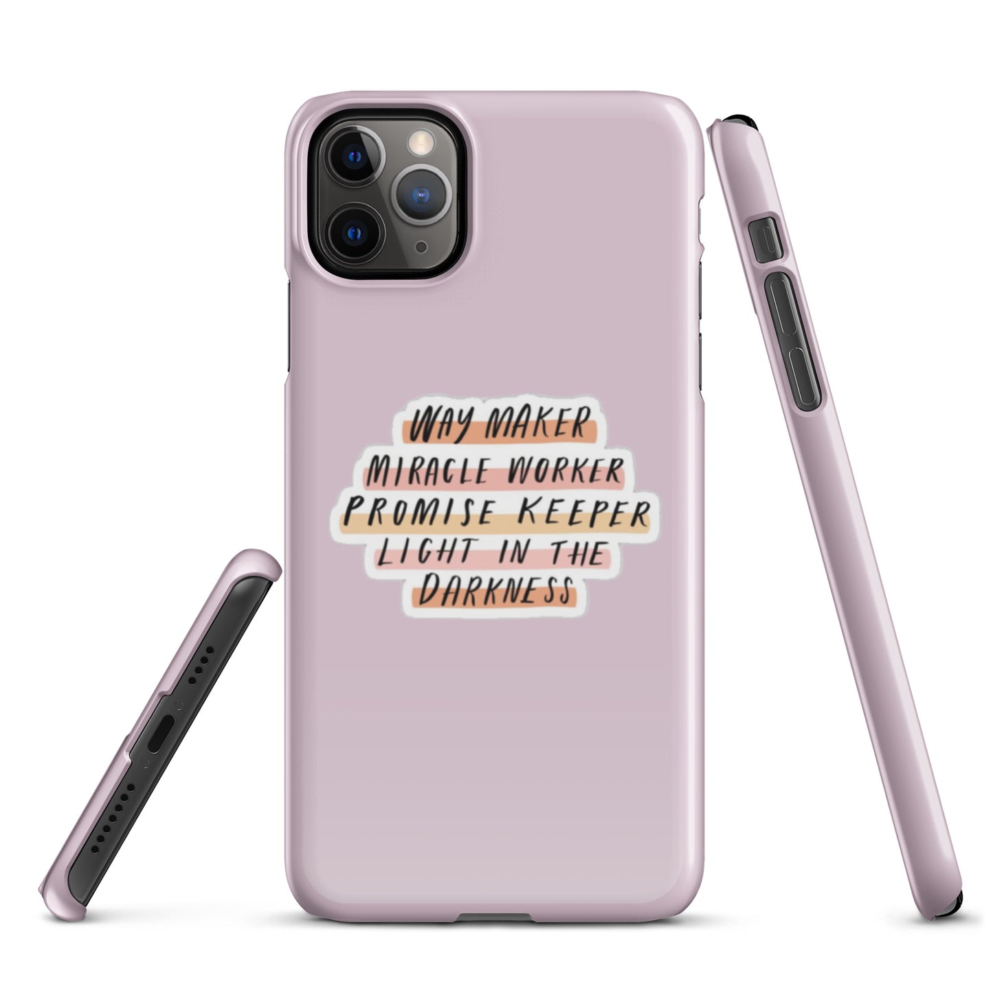 Way Maker Snap iPhone® 11 - 15 Case (Pale Twilight)