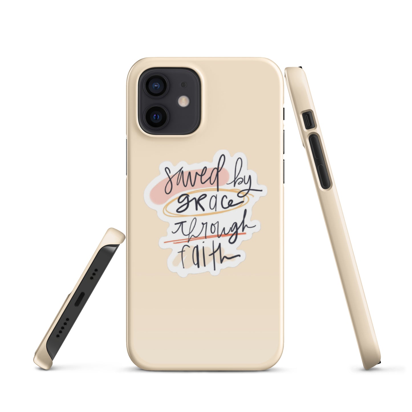 Saved By Grace Snap iPhone® 11 - 15 Case (Tan)