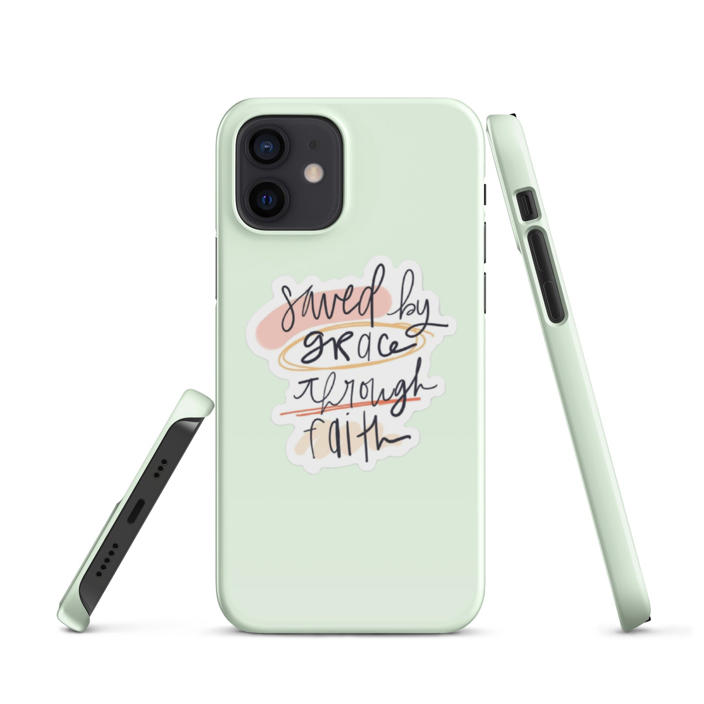 Saved By Grace Snap iPhone® 11 - 15 Case (Honeydew)