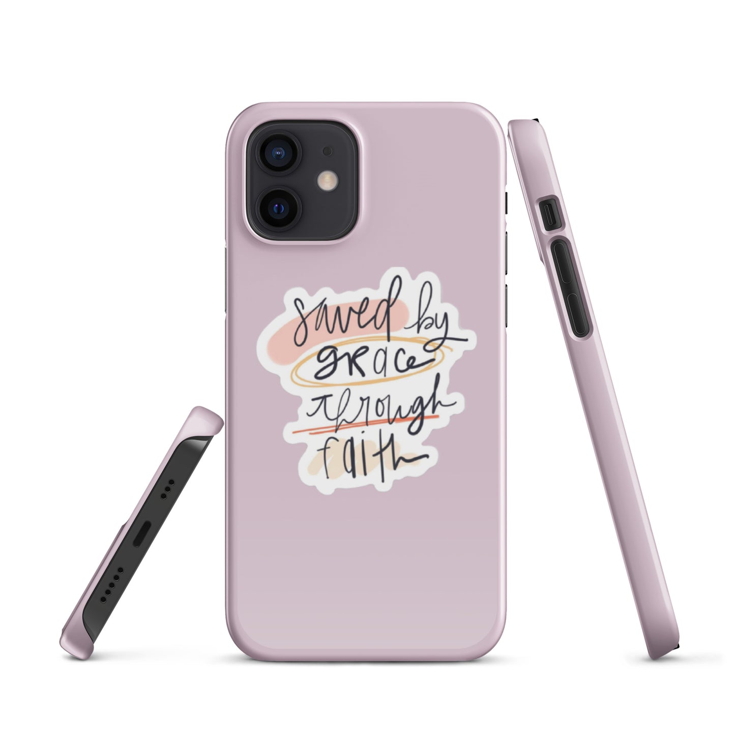 Saved By Grace Snap iPhone® 11 - 15 Case (Pale Twilight)