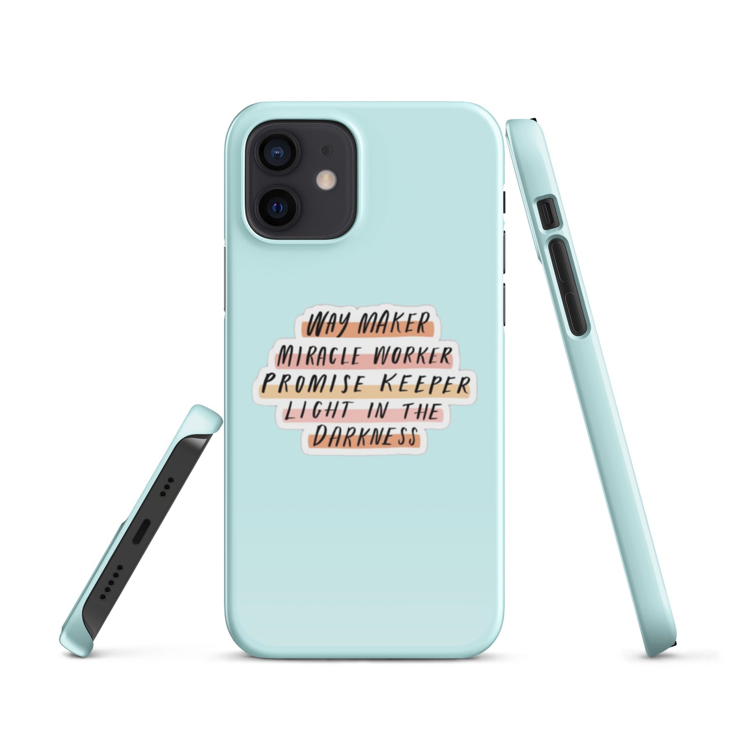 Way Maker Snap iPhone® 11 - 15 Case (Light Cyan)