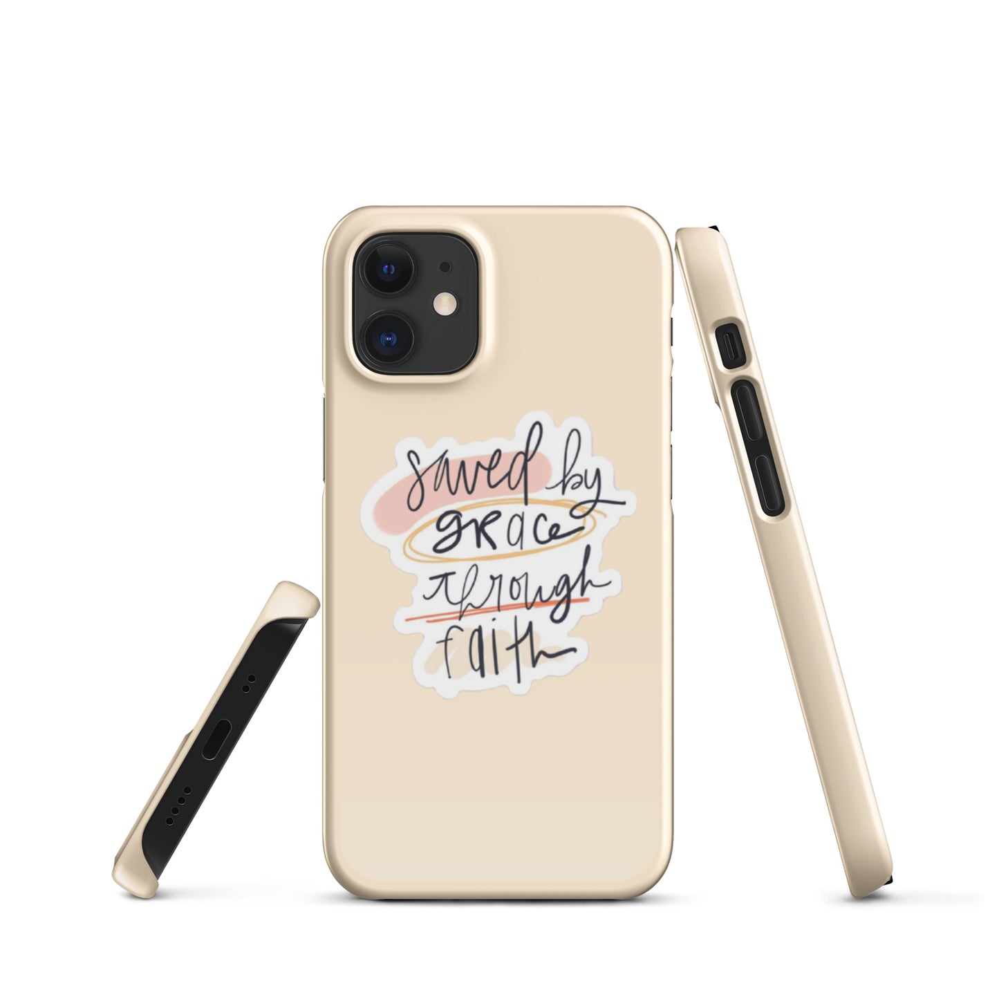 Saved By Grace Snap iPhone® 11 - 15 Case (Tan)