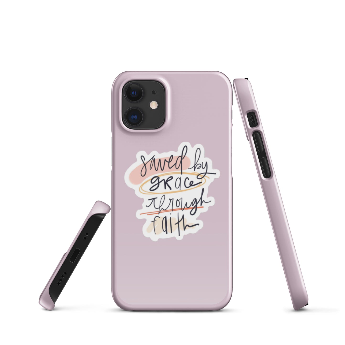 Saved By Grace Snap iPhone® 11 - 15 Case (Pale Twilight)