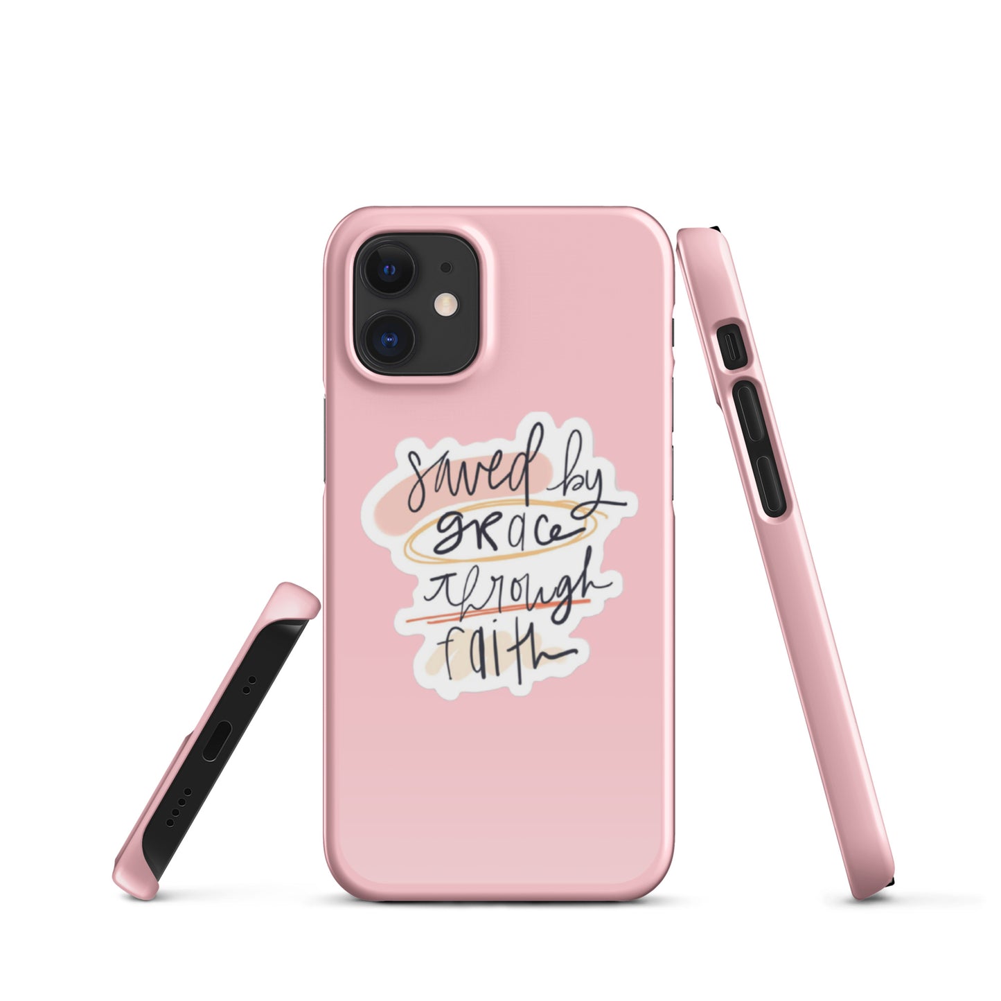 Saved By Grace Snap iPhone® 11 - 15 Case (Pink)