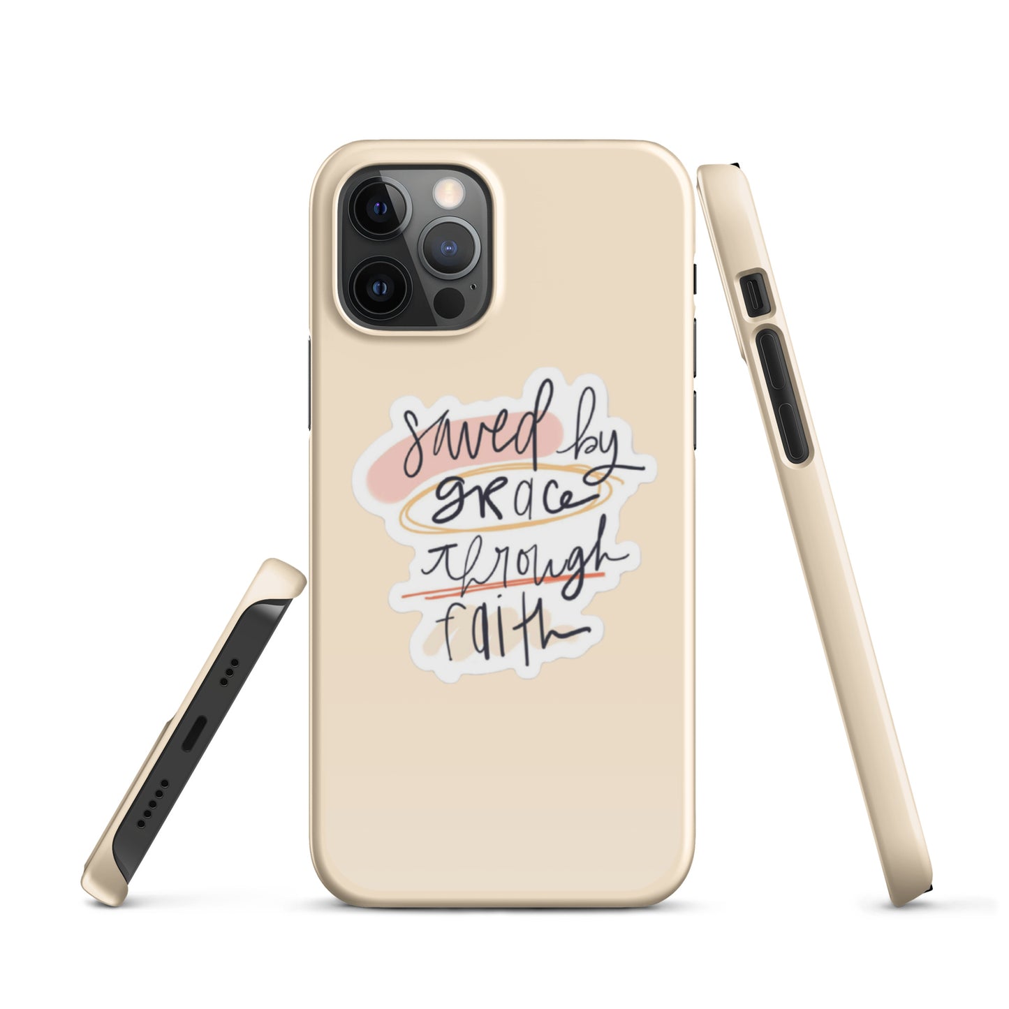 Saved By Grace Snap iPhone® 11 - 15 Case (Tan)