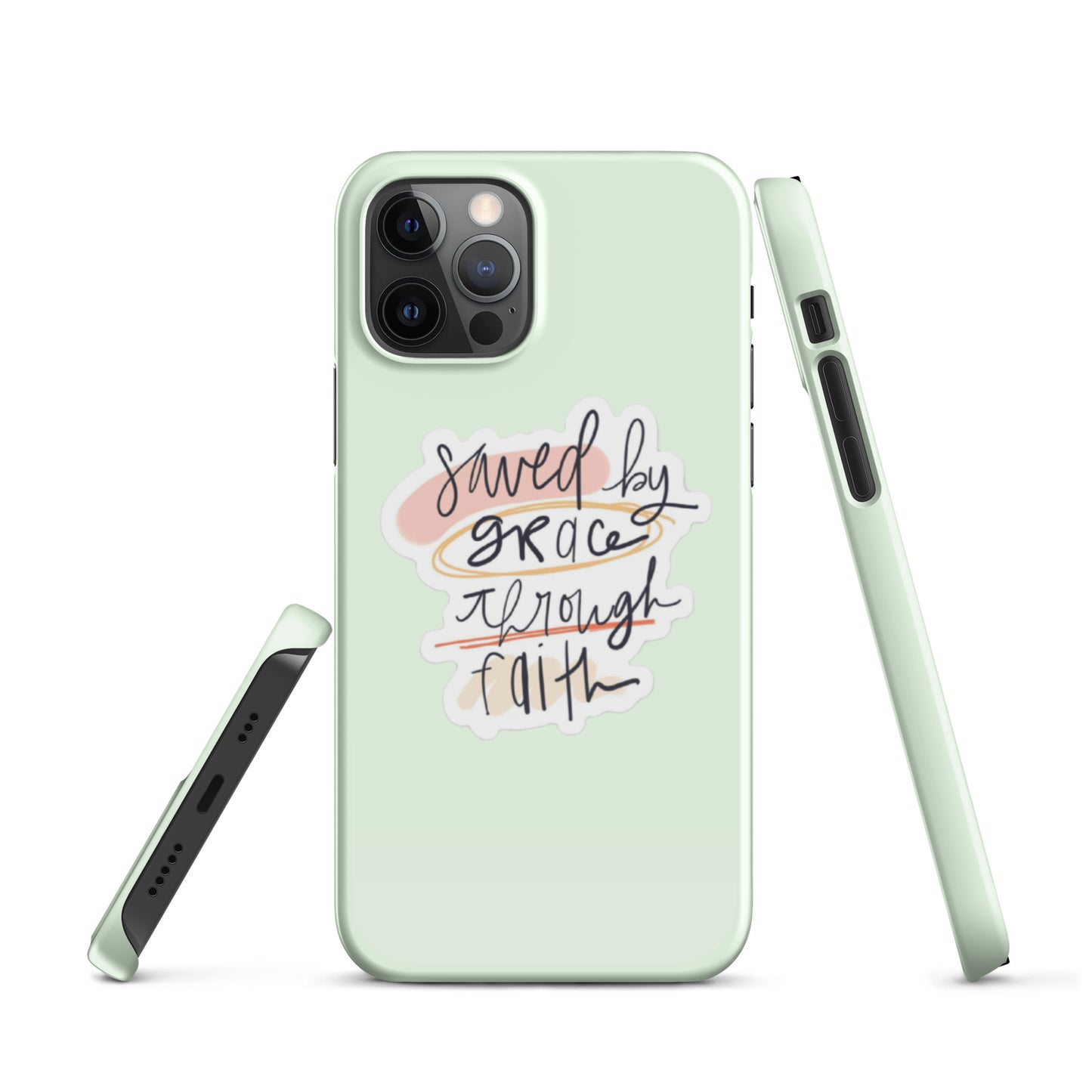 Saved By Grace Snap iPhone® 11 - 15 Case (Honeydew)