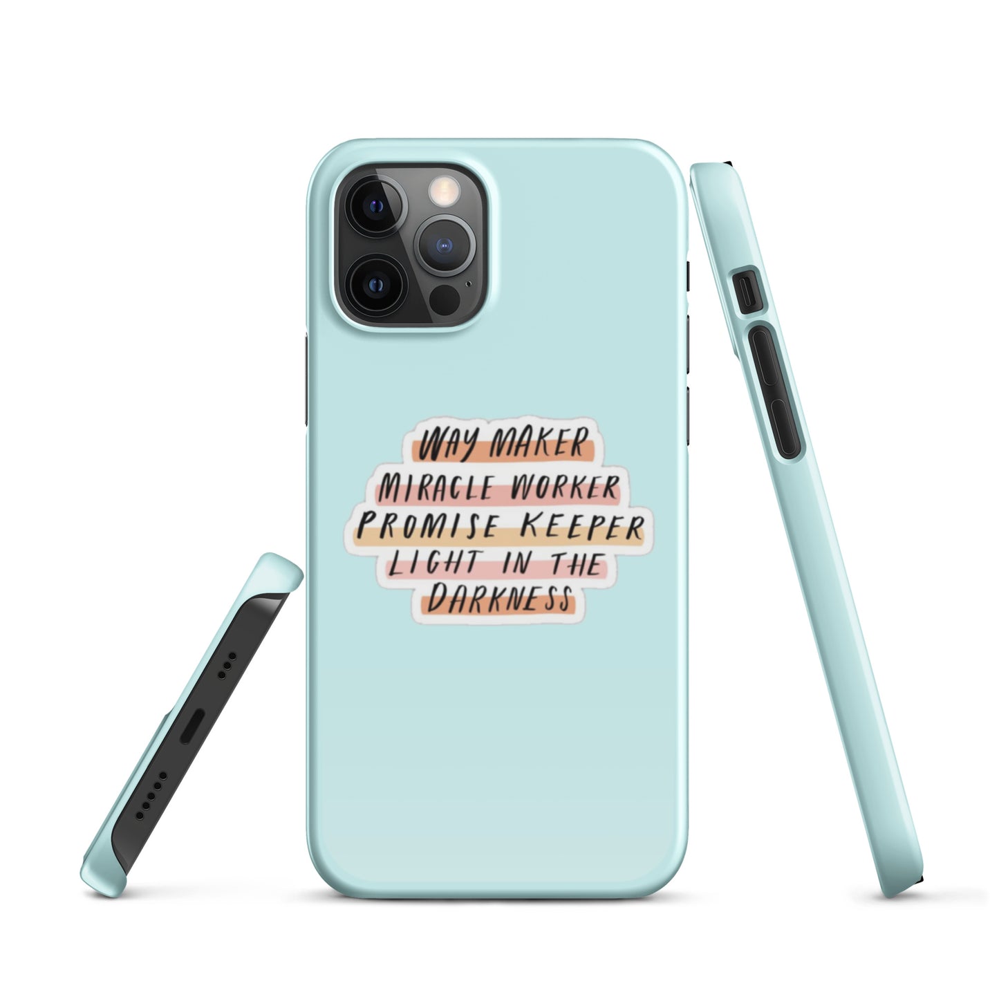 Way Maker Snap iPhone® 11 - 15 Case (Light Cyan)