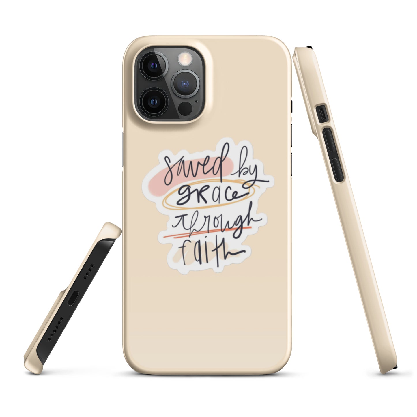 Saved By Grace Snap iPhone® 11 - 15 Case (Tan)