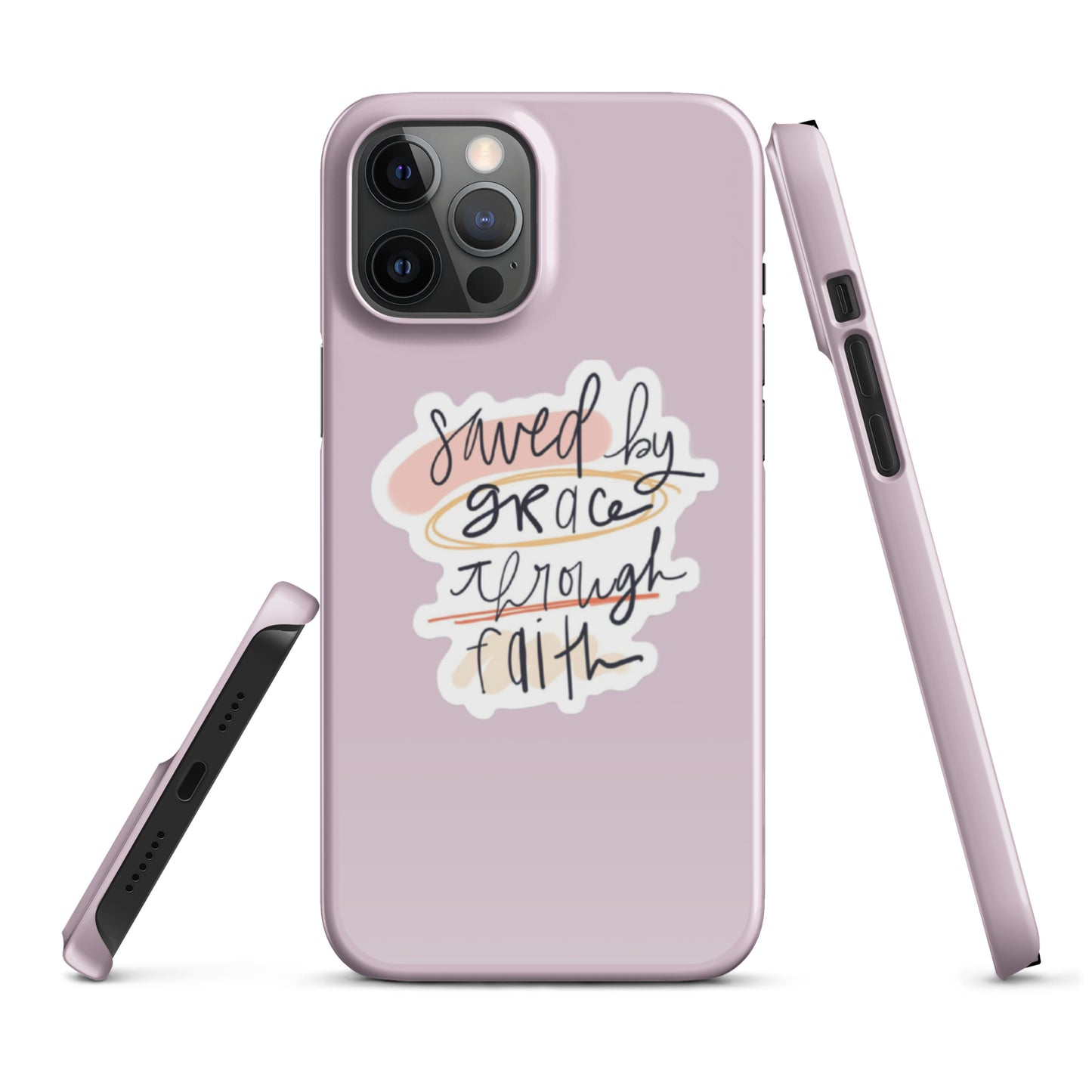 Saved By Grace Snap iPhone® 11 - 15 Case (Pale Twilight)