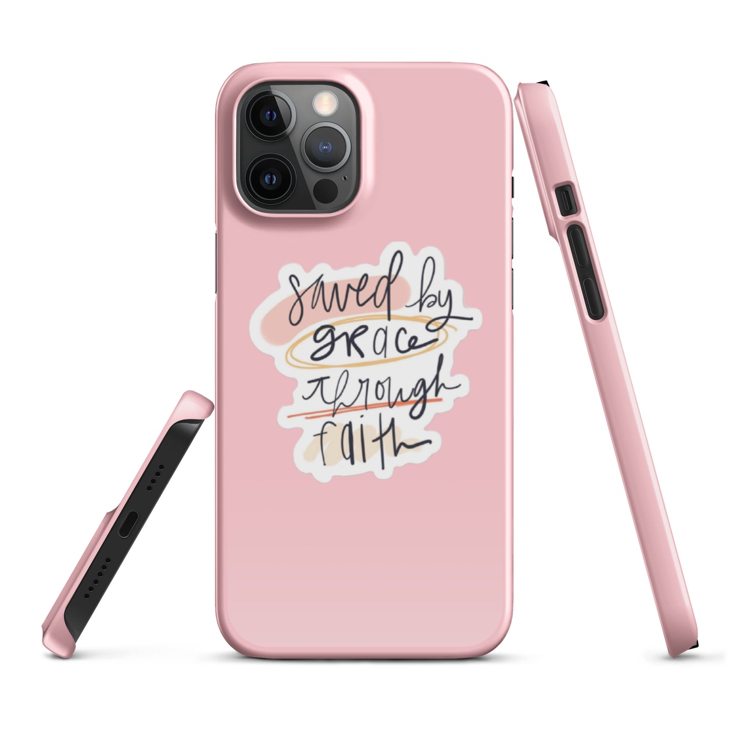 Saved By Grace Snap iPhone® 11 - 15 Case (Pink)