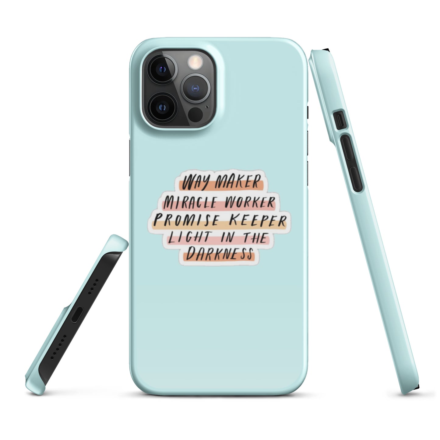 Way Maker Snap iPhone® 11 - 15 Case (Light Cyan)