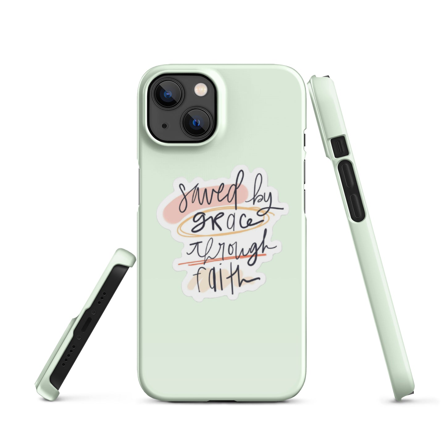 Saved By Grace Snap iPhone® 11 - 15 Case (Honeydew)