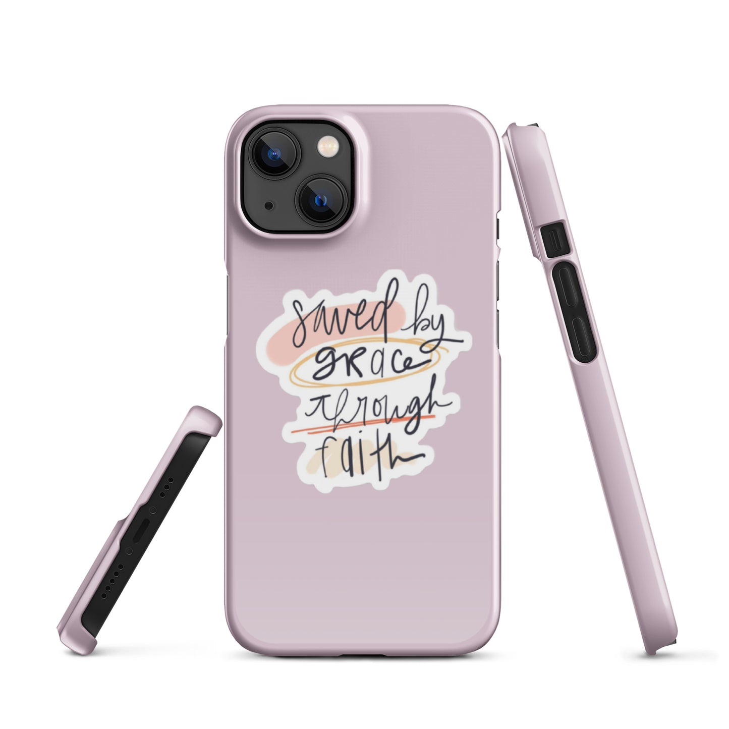 Saved By Grace Snap iPhone® 11 - 15 Case (Pale Twilight)