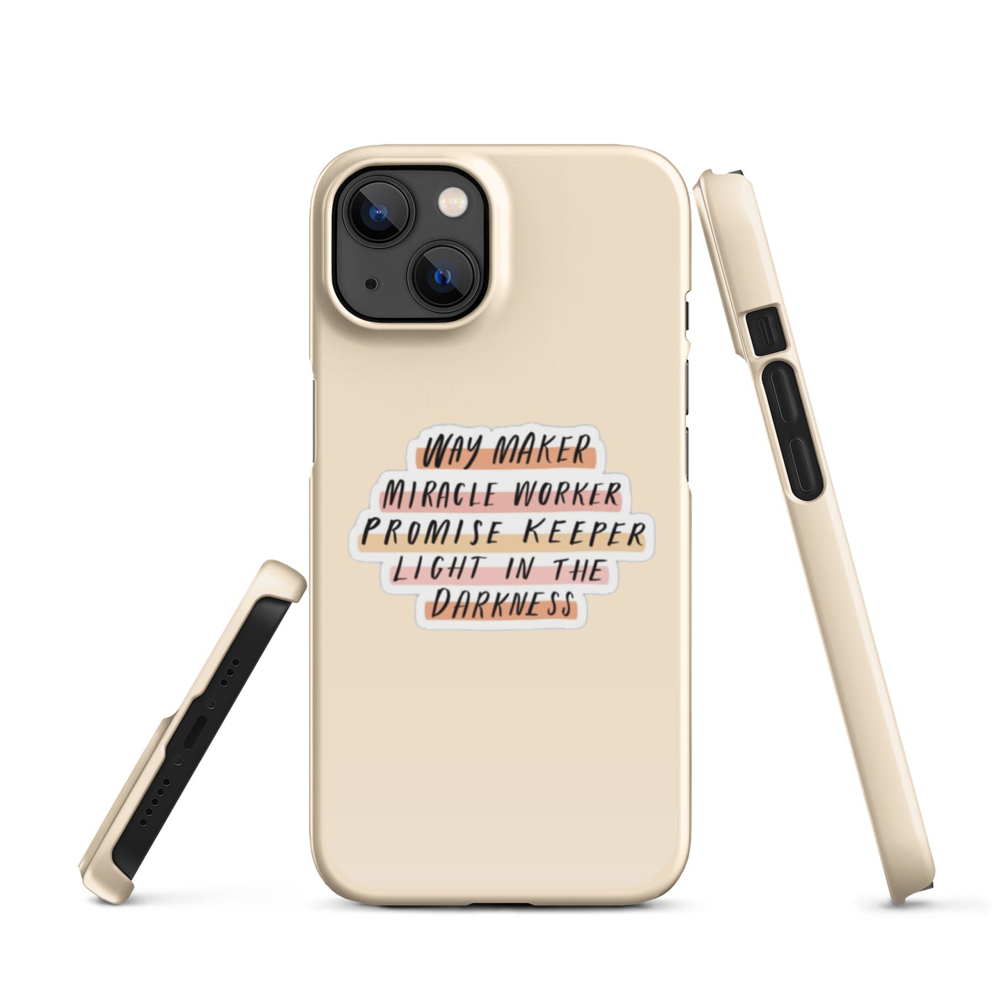 Way Maker Snap iPhone® 11 - 15 Case (Tan)