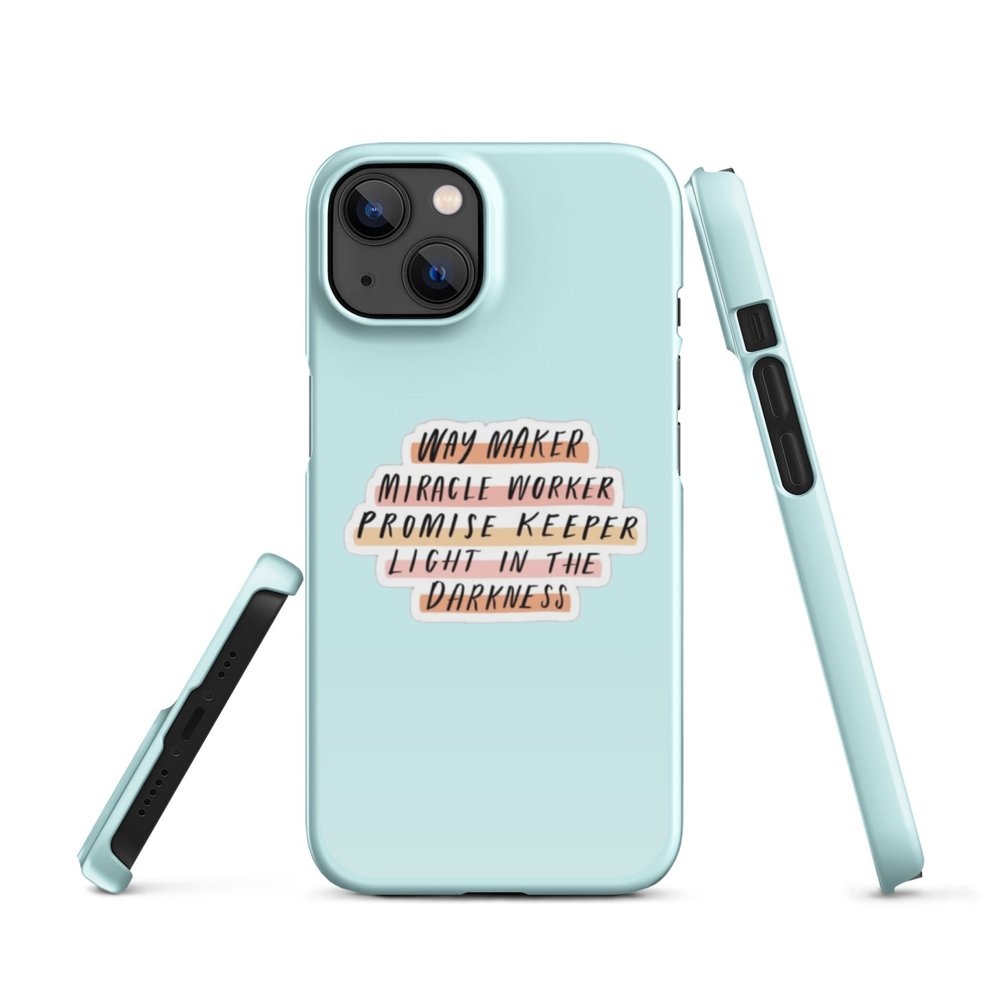 Way Maker Snap iPhone® 11 - 15 Case (Light Cyan)