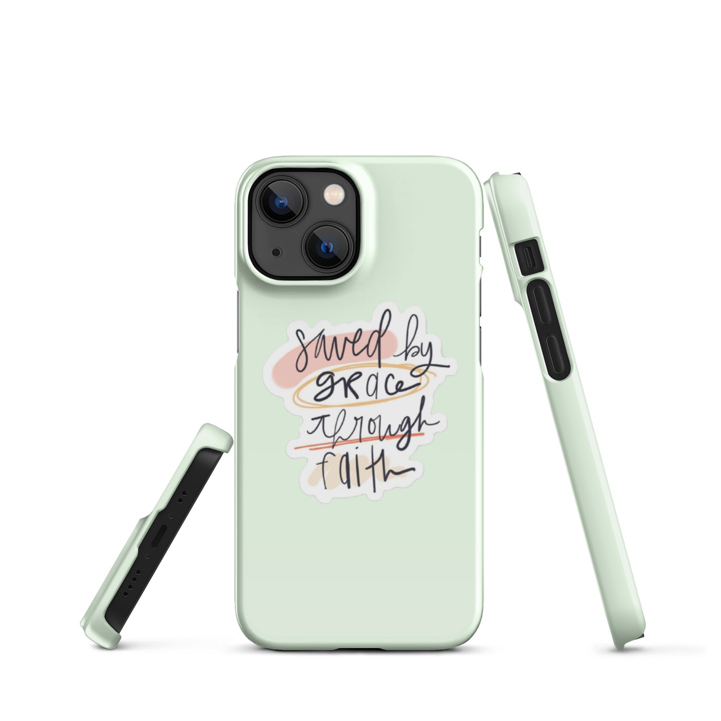 Saved By Grace Snap iPhone® 11 - 15 Case (Honeydew)