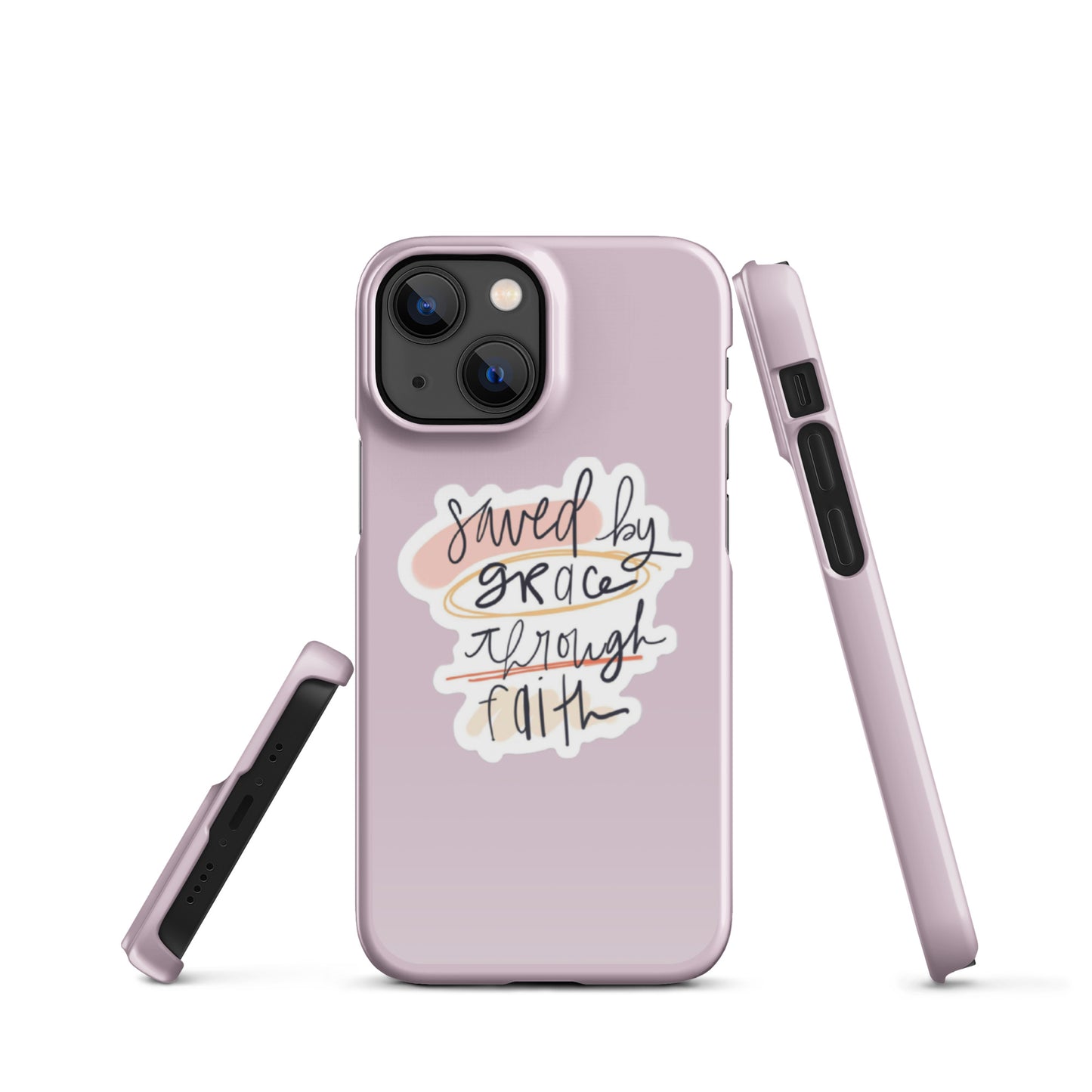 Saved By Grace Snap iPhone® 11 - 15 Case (Pale Twilight)