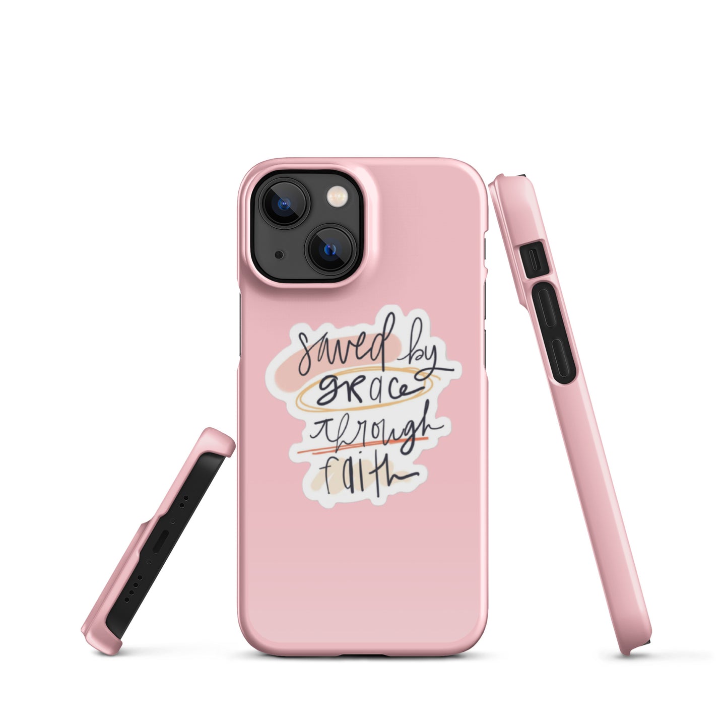 Saved By Grace Snap iPhone® 11 - 15 Case (Pink)