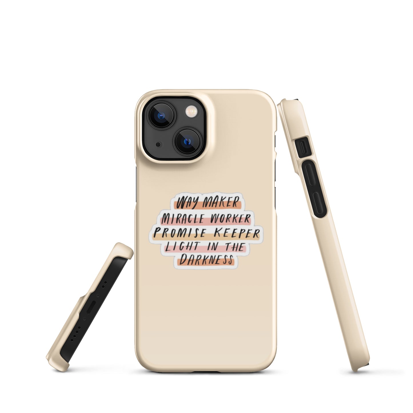 Way Maker Snap iPhone® 11 - 15 Case (Tan)