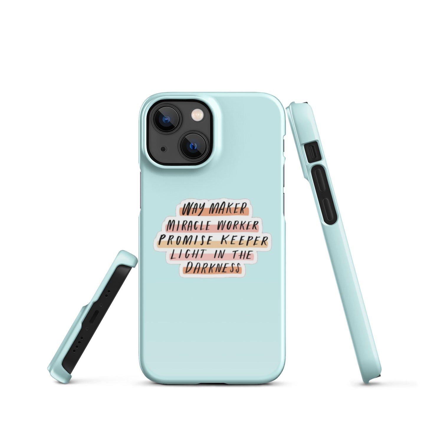 Way Maker Snap iPhone® 11 - 15 Case (Light Cyan)