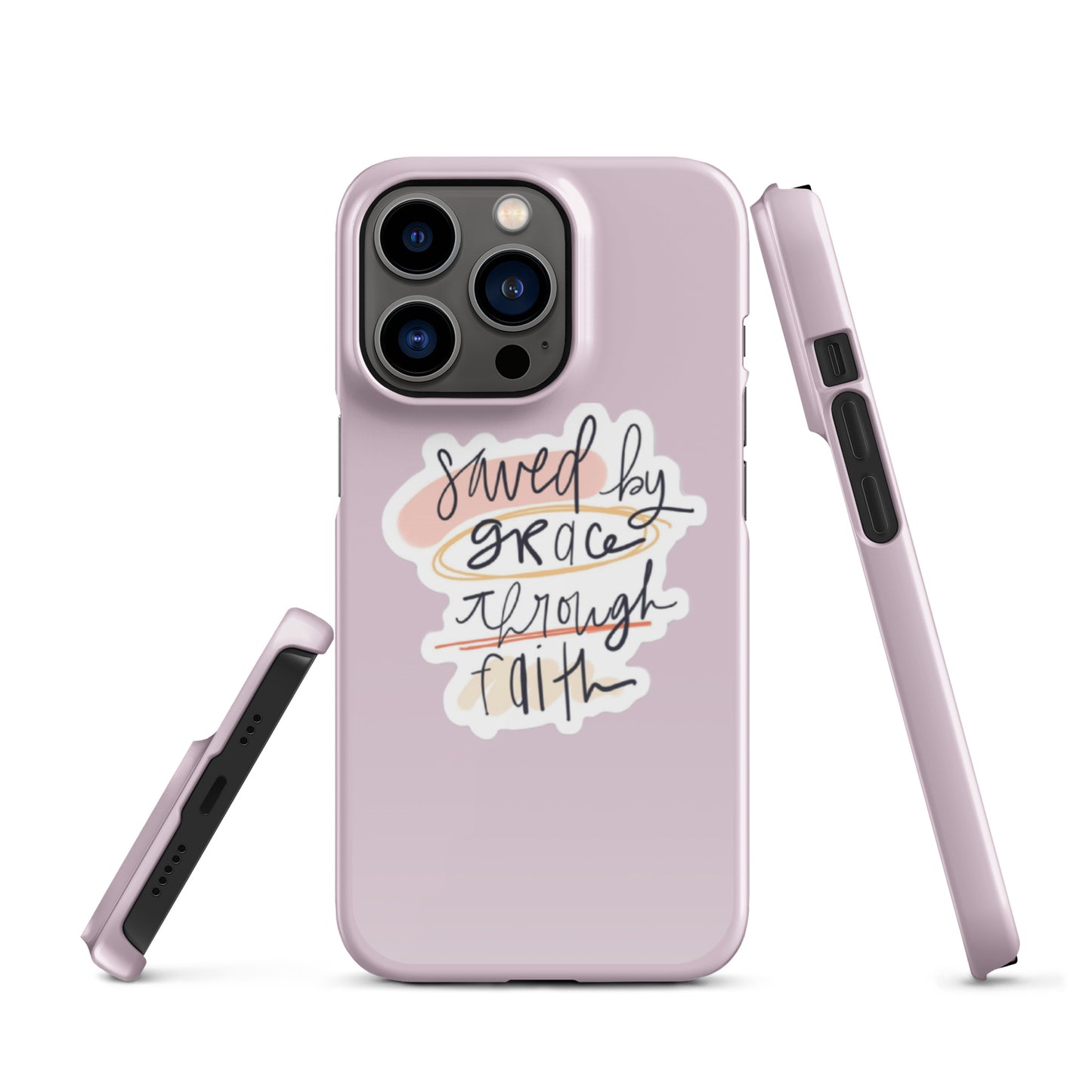 Saved By Grace Snap iPhone® 11 - 15 Case (Pale Twilight)