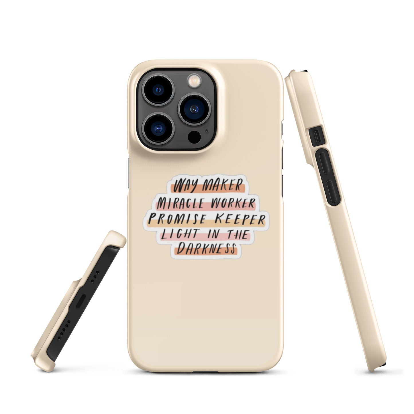 Way Maker Snap iPhone® 11 - 15 Case (Tan)