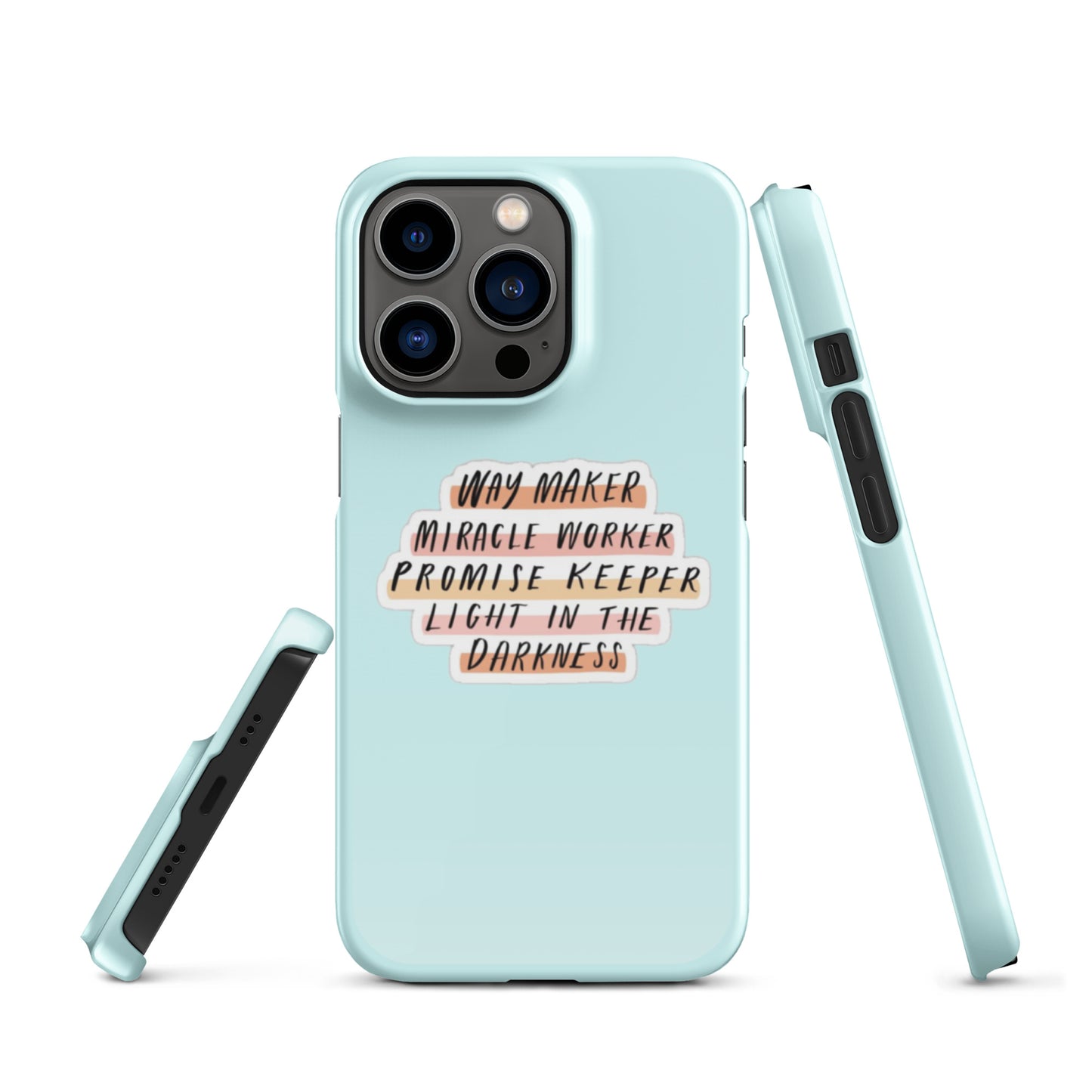 Way Maker Snap iPhone® 11 - 15 Case (Light Cyan)