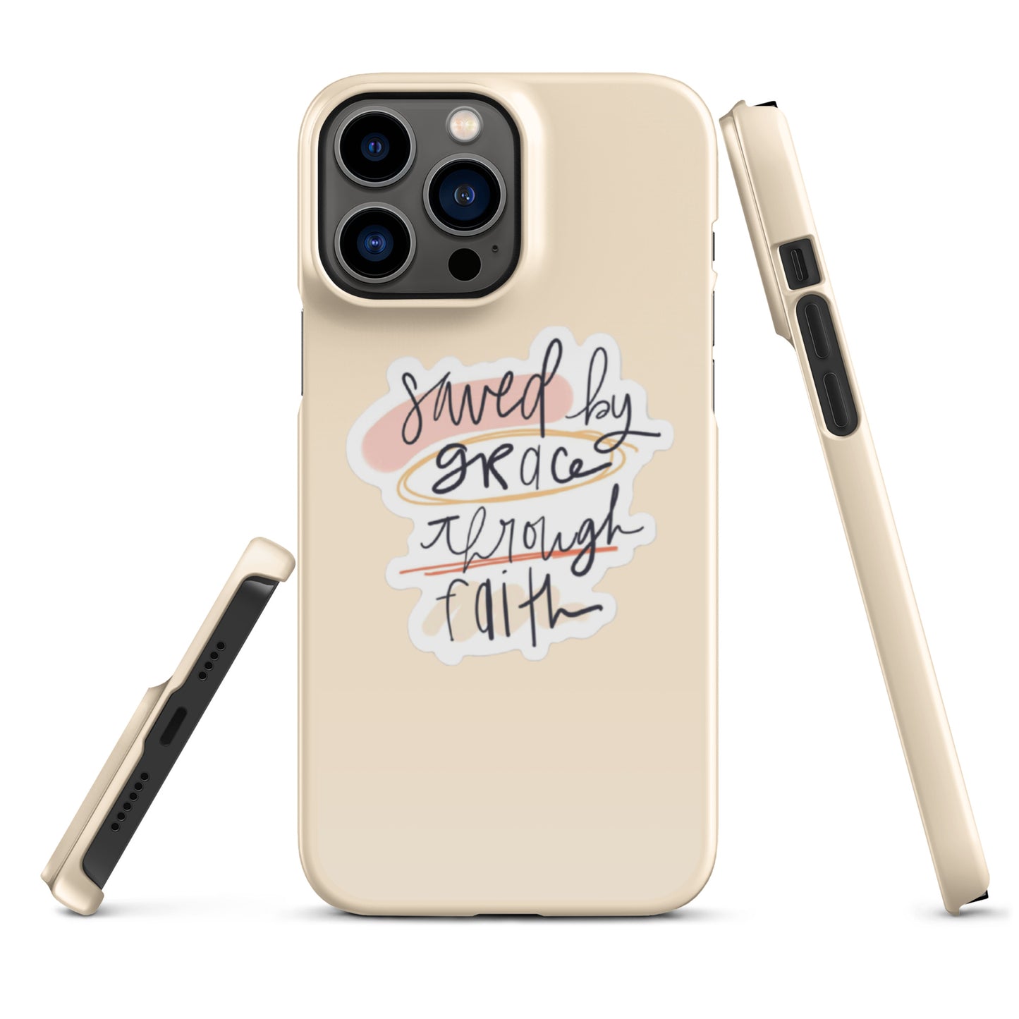 Saved By Grace Snap iPhone® 11 - 15 Case (Tan)