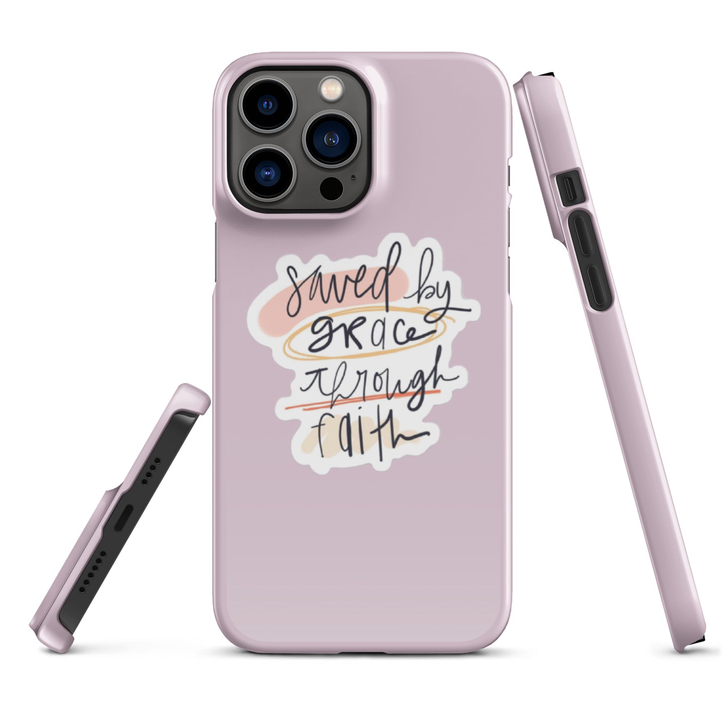 Saved By Grace Snap iPhone® 11 - 15 Case (Pale Twilight)