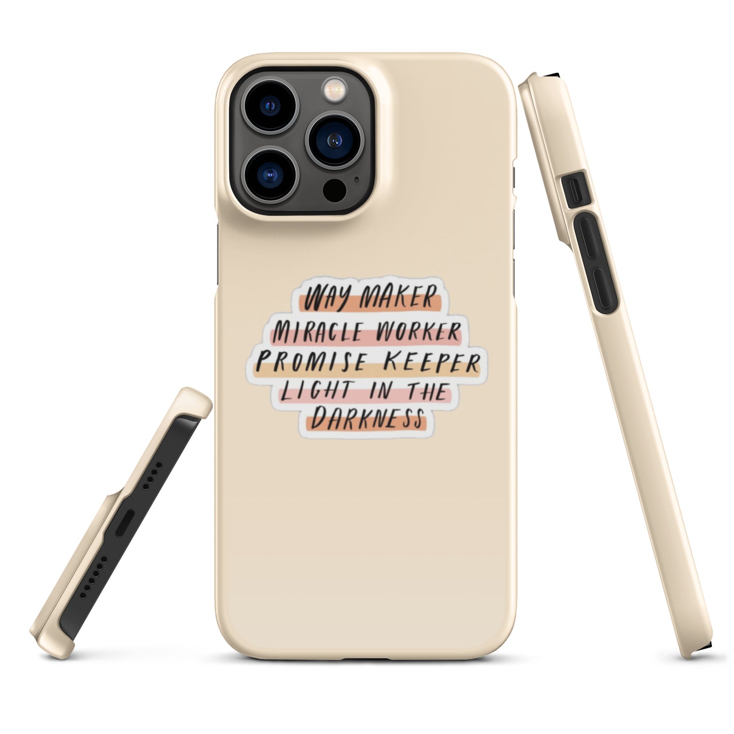 Way Maker Snap iPhone® 11 - 15 Case (Tan)