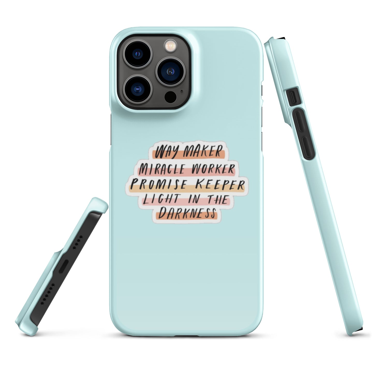 Way Maker Snap iPhone® 11 - 15 Case (Light Cyan)