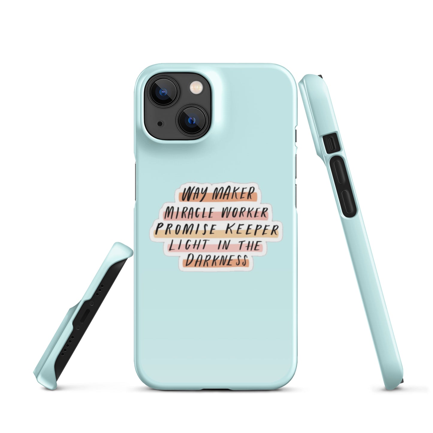 Way Maker Snap iPhone® 11 - 15 Case (Light Cyan)