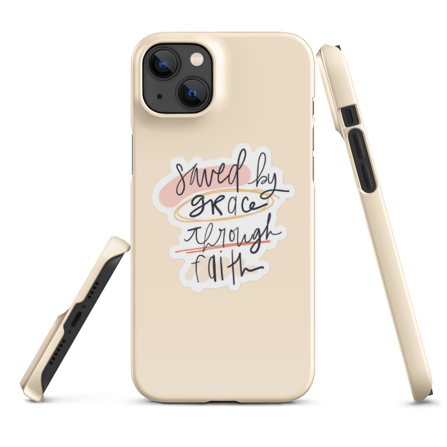 Saved By Grace Snap iPhone® 11 - 15 Case (Tan)