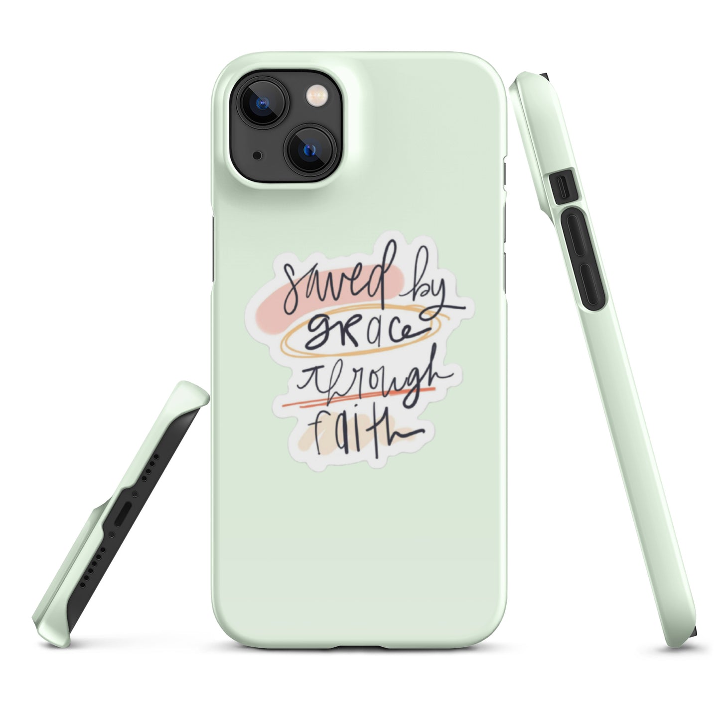 Saved By Grace Snap iPhone® 11 - 15 Case (Honeydew)