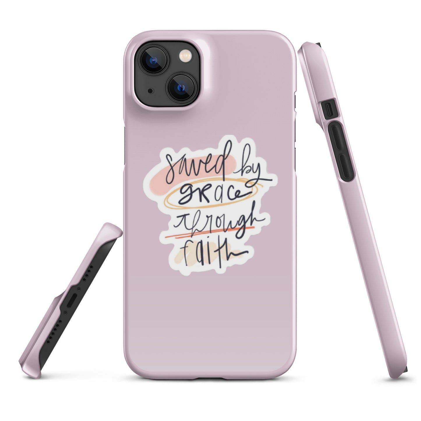 Saved By Grace Snap iPhone® 11 - 15 Case (Pale Twilight)