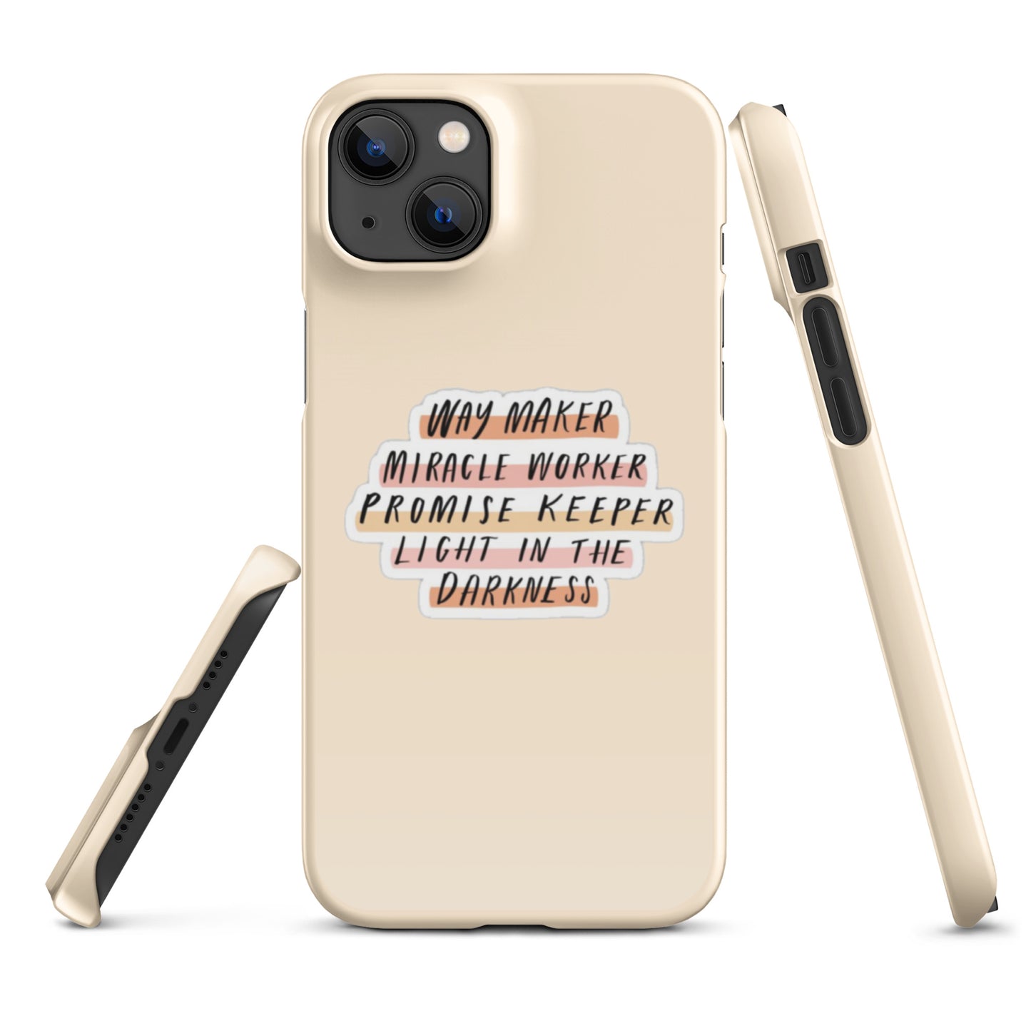 Way Maker Snap iPhone® 11 - 15 Case (Tan)