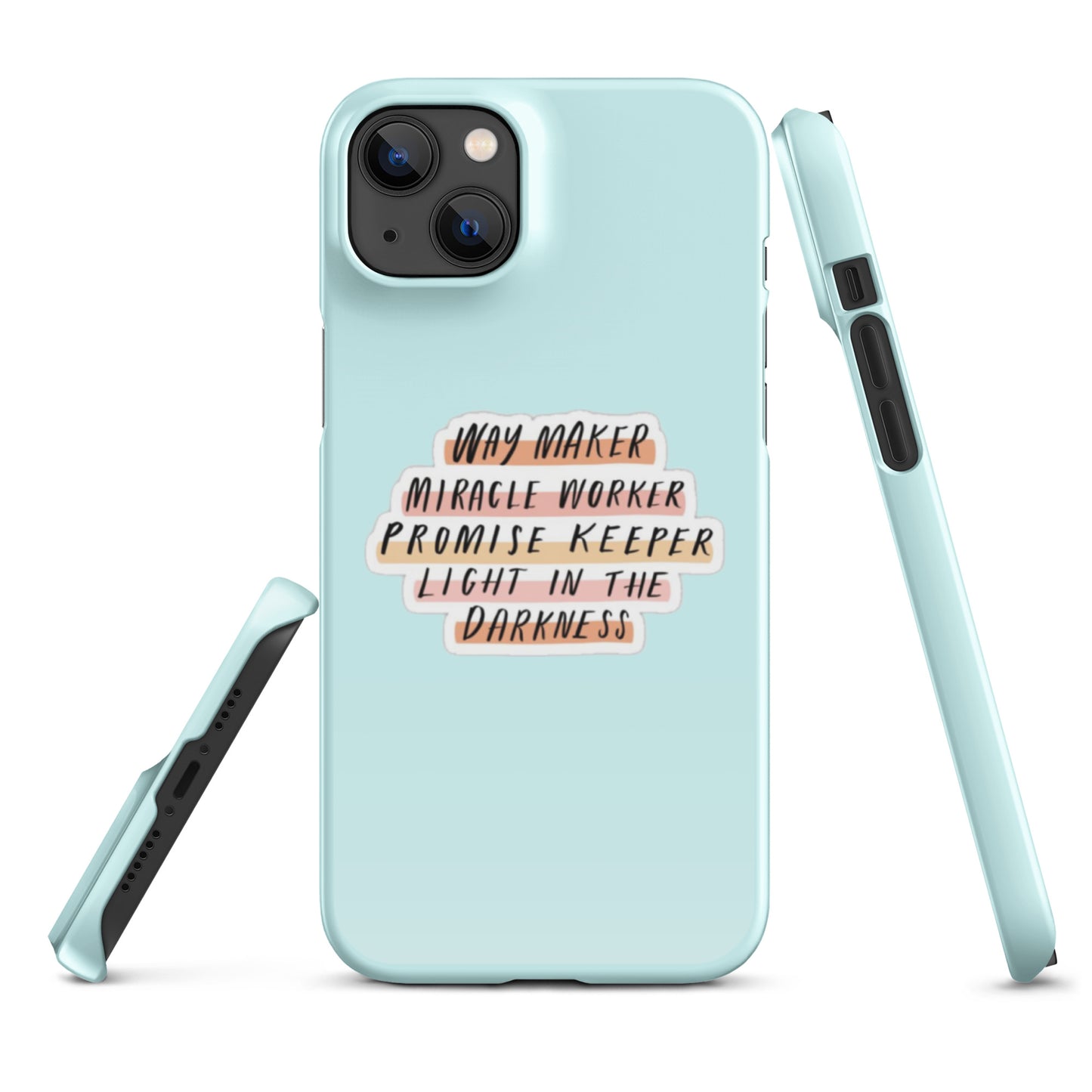 Way Maker Snap iPhone® 11 - 15 Case (Light Cyan)